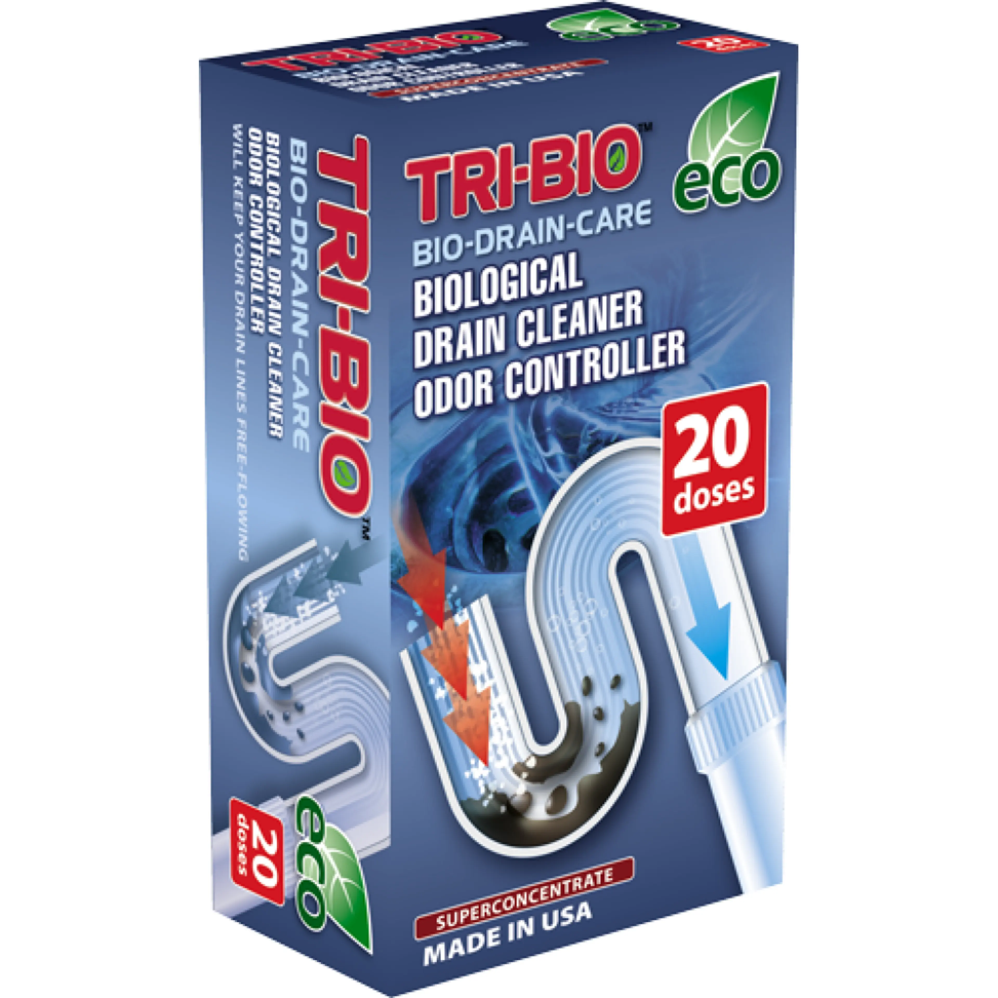 TRI-BIO еко препарат за канализации, 20 дози